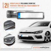 Resim İntachrom Volkswagen Scirocco Krom Plakalık - Hummer Tip 2 Adet 