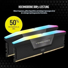 Resim Corsair Vengeance Rgb Ddr5 Ram 96GB (2X48GB) 5600MHZ CL40 Intel Xmp Icue Uyumlu Bilgisayar Belleği - Siyah (CMH96GX5M2B5600C40) 