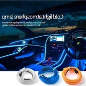 Resim Trendooze Turcoshop11 Kırmızı Turuncu 39.37inç Esnek Led Neon Işık Şeridi Araç İçi Dekorasyon, Parti Aydınlatma 