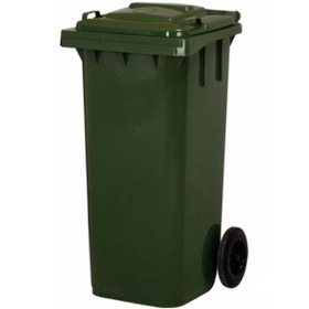 Resim 240 Lt Çöp Konteyneri 240 Litre Yeşil Tekerlekli 