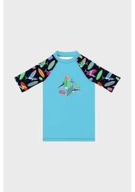 Resim Slipstop Daniel Junior Baskılı Uv Korumalı Kısa Kollu Mayo T Shirt Erkek Çocuk T Shirt St2632000001 Lacivert 