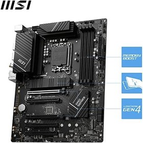 Resim MSI PRO B760-P WIFI DDR4 Intel B760 Soket 1700 DDR4 5333(OC) MHz ATX Gaming (Oyuncu) Anakart 
