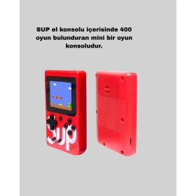Resim Sup Retro El Konsolu – 500 Oyun 2 Oyunculu 3 Inç Ekran Taşınabilir Şarjlı At - F929K508-U47 