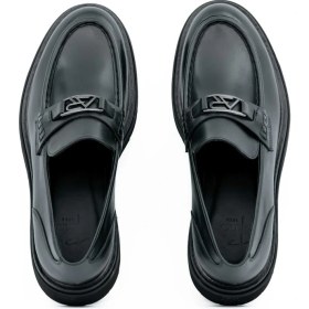 Resim Tuna Hakiki Deri Loafer Erkek Ayakkabı Toka Detaylı Eva Taban - E4289 