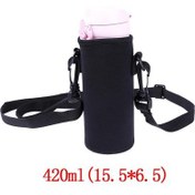 Resim 1 Adet 420-1500ml Spor Su Şişesi Kılıfı Yalıtımlı Çanta Neopren Kılıf Tutucu Kol Kapağı Taşıyıcı Kupa Şişe Cu 420ml 
