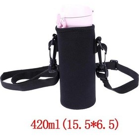 Resim 1 Adet 420-1500ml Spor Su Şişesi Kılıfı Yalıtımlı Çanta Neopren Kılıf Tutucu Kol Kapağı Taşıyıcı Kupa Şişe Cu 420ml 