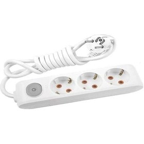 Resim 90117301 Multi-let Üçlü Priz Anahtarli Top Kablolu Ç.k 1 Mt 1 