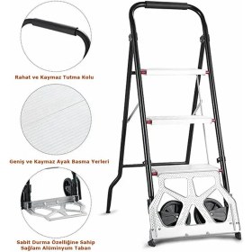 Resim DUFFMART PR2380A Pro Merdivenli Katlanır Paket Taşıma Arabası 80 kg 