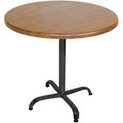 Resim Bey Mobilya 532009754 Indigo Werzalit Yuvarlak Mutfak Masası 80 CM Çap Esb - Siyah 