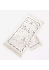 Resim Çocuklara Özel Yıkanabilir Boyamalı Seccade Seti Kırmızı 