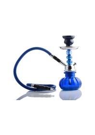 Resim Küçük Boy Nargile Takımı Mavi 