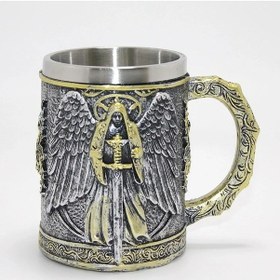 Resim Uslucan Alışveriş Savaşçı Melek Kanatlı 3d Kabartmalı Paslanmaz Çelik Kupa Diğer 