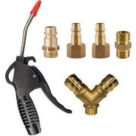 Resim Kompresör Hava Tabancası Nipel Caplin Tak Çıkar Jak Rekor Seti 