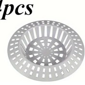 Resim Xuweiwei 4 Adet Beyaz Banyo Lavabo Ve Duş Filtresi Tıkanmaz Saç Kapanı 