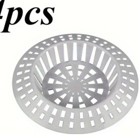 Resim Xuweiwei 4 Adet Beyaz Banyo Lavabo Ve Duş Filtresi Tıkanmaz Saç Kapanı 