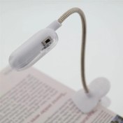 Resim Tek-İş Beyaz Pilli Mandallı Kitap Okuma Lambası (529329) 