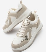 Resim Marjin Kadın Sneaker Yüksek Taban Spor Ayakkabı Aryan Altın 