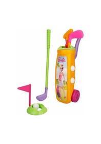 Resim Barbie Golf Arabası Oyuncak Eğitici Oyun Seti Sarı 