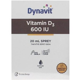 Resim Dynavit Vitamin D3 600 IU Sprey 20 ml 