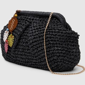 Resim OGGO Hasır Medium Clutch & Çapraz Çanta 