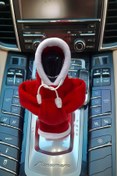 Resim KYLE XM Noel Baba Kostümü Vites Kıyafeti Araç Aksesuarı Hoodie Kapşonlu Vites Poları 