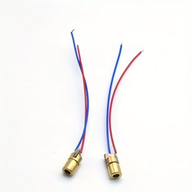 Resim Ayarlanabilir 5V Kırmızı Nokta Lazer Diodu, 6mm Çaplı Bakır Başlık, Yardımcı Bağlayıcı, Şarj Edilmemiş Güç Modu, Pil Gerektirmez 