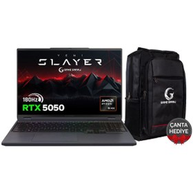 Resim Game Garaj Slayer R9T-5050 C5 AMD Ryzen 9 7845HX 16GB RAM 1TB SSD RTX5050 16" 180Hz QHD+ IPS FreeDOS 