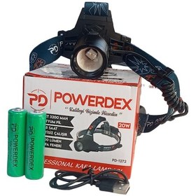 Resim Powerdex Pd-1272 1500 Lümen Profesyonel Kafa Lambası 20w Siyah 