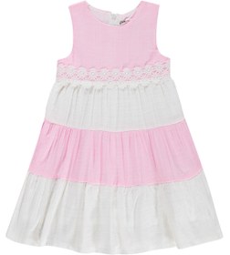 Resim Civil Girls Çiçek Dantelli 6-9 Yaş Elbise - Pembe - Pembe-Beyaz / 7-8 Yaş 