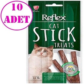 Resim Reflex Av Etli Kedi Ödül Çubuğu 10'lu 3 x 5 G 