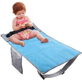 Resim 79 X 44 Cm Çocuk Uçak Koltuğu Genişletici Taşınabilir Seyahat Koltuğu Minderi Mavi 
