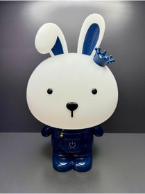 Resim illusions Gift Mavi Tavşan 3 Kademe Led Işıklı Çocuk Masa Gece Lambası -3d 