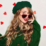 Resim 1 adet Kadın Yeşil Beret Şapka Çiçek Süslemeleri ile - Hafif, Retro İngiliz Tarzı, Sonbahar/Kış Kıyafetleri için Mükemmel, Günlük Moda Aksesuarı, Sonbahar Kış Şapkası | Çiçek Süslemeli Beret | Dokulu Beret 