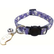 Resim Willowhaven Gzpets Angels Ayar Halloween Kedi Tasması Gri Çan Desenli 