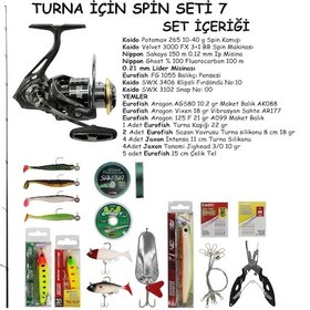 Resim Turna Avı İçin Spin Olta Seti 7 