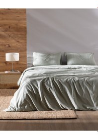 Resim Madame Coco Rosalie Tek Kişilik %100 Pamuk Armürlü Nevresim Takımı - Haki Çok Renkli 