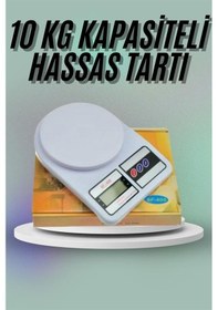 Resim Hnrlıshp Mutfak Tartısı Dijital Göstergeli Hassas Tartı 10 Kg Kapasiteli Çok Renkli 