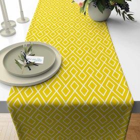 Resim Evmila Geometrik Desenli Runner Modeli - 40x140 cm 