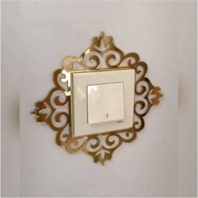 Resim PremiumPort Şık Gold Standart Priz Çerçevesi Tekli, Modern ve Dayanıklı Tasarım 