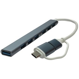 Resim 7in2 USB 3.0 Type-C 1xUSB 3.0 6xUsb 2.0 HUB Otg Çoğaltıcı S815 