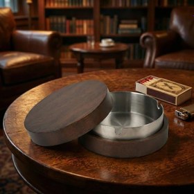 Resim Kahverengi Bambu Kapaklı Küllük 