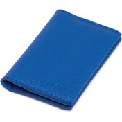 Resim Mavi Deri Unisex Kredi Kartlık - S1KK00000266-H0Y 