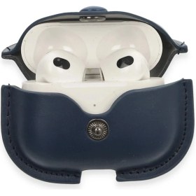 Resim Dukkanıum Newface Airpods 3 (3.nesil) Çanta Deri Kılıf - Lacivert 