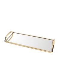 Resim Mikasa Moor Gold Dikdörtgen Aynalı Tepsi 50x20 cm 