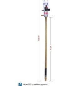 Resim Mitapomp 60:1 Varil Tipi Gres Pompası 180/220 Kg Varil Için 