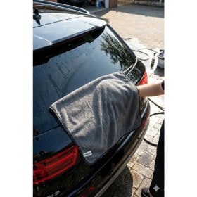 Resim Ellesill Ithal Ultrafiber Araç Kurulama Bezi Büyük Boy Leke Bırakmaz Oto Cam Temizlik Havlusu 75X55 cm - Gri 