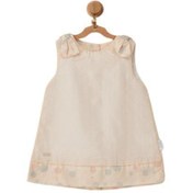 Resim Andywawa AC22657 Pompom Vanilya Cream Bebek Elbise Ekru 