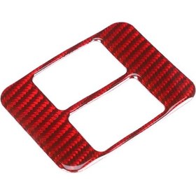 Resim Koltuk Isıtma Buton Kapağı Kırmızı Karbon Huifeng 