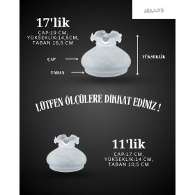 Resim Normadia 14CM Beyaz Alaaddin Avize Camı, Şık ve Zarif Aydınlatma Parçası 