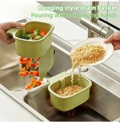 Resim Elmpaly Yeşil Otomatik Temizlemeli Mutfak Lavabo Filtresi Süzgeç Sepeti 1 Adet 